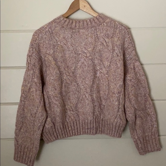 4SI3NNA Cable Crop Sweater Sizes S, M, L - Picture 5 of 8